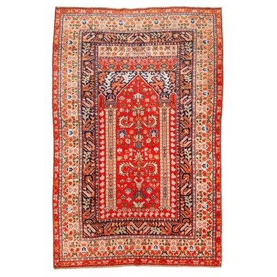 Lot 82 - An antique Tuduc prayer rug, Transylvania