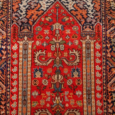 Lot 82 - An antique Tuduc prayer rug, Transylvania