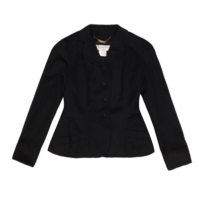 Lot 341 - Christian Dior Black Wool Classic Blazer - Size 14