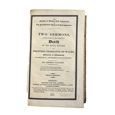 Lot 28 - Sermons on the Princess Charlotte [with] Greek New Testament