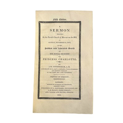 Lot 28 - Sermons on the Princess Charlotte [with] Greek New Testament