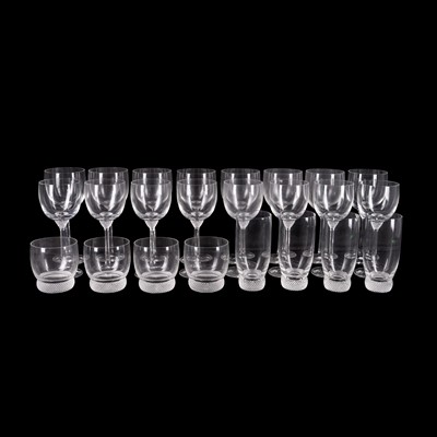 Lot 167 - Villeroy & Boch, a part-suite of 'Octavie' pattern drinking glasses