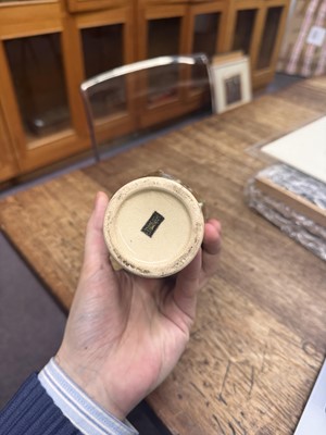 Lot 93 - A Japanese Satsuma vase by Hattori, Meiji period