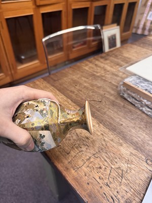 Lot 93 - A Japanese Satsuma vase by Hattori, Meiji period