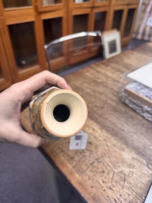 Lot 93 - A Japanese Satsuma vase by Hattori, Meiji period