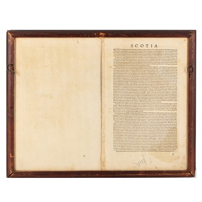Lot 80 - Ortelius (Abraham) Scotiae Tabula [Scotland], 1579