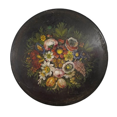 Lot 260 - A Victorian painted tilt top occasional table