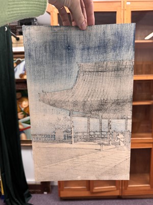 Lot 55 - Kawase Hasui 川瀬 巴水 (Japanese, 1883-1957), Showa era