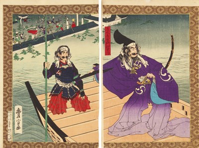 Lot 47 - Toyonobu Utagawa 歌川豊宣 (Japanese, 1859-1896)