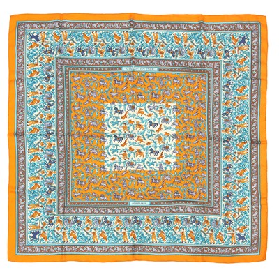 Lot 75 - Hermes 'Chasse En Inde' Silk Scarf 90