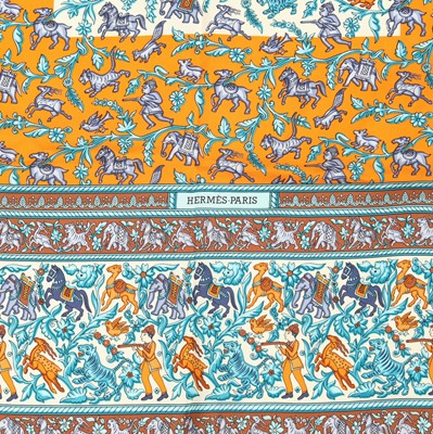 Lot 75 - Hermes 'Chasse En Inde' Silk Scarf 90