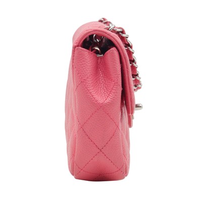 Lot 37 - Chanel Pink Baguette Flap Bag