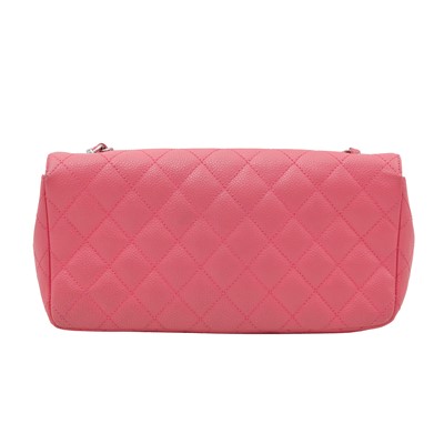 Lot 37 - Chanel Pink Baguette Flap Bag