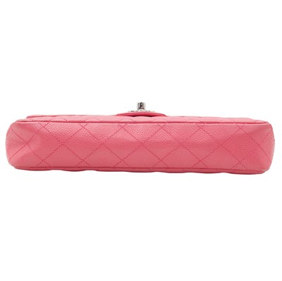 Lot 37 - Chanel Pink Baguette Flap Bag