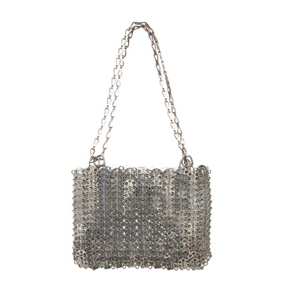 Lot 237 - Paco Rabanne Metallic Silver Iconic 1969 Bag