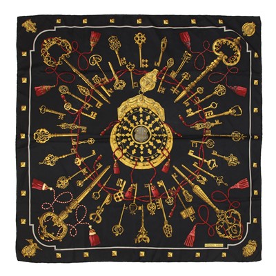 Lot 145 - Hermes 'Les Clefs' Silk Scarf