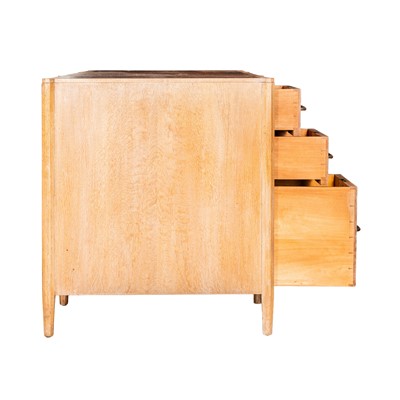 Lot 32 - Hobbs & Co. limed oak kneehole desk