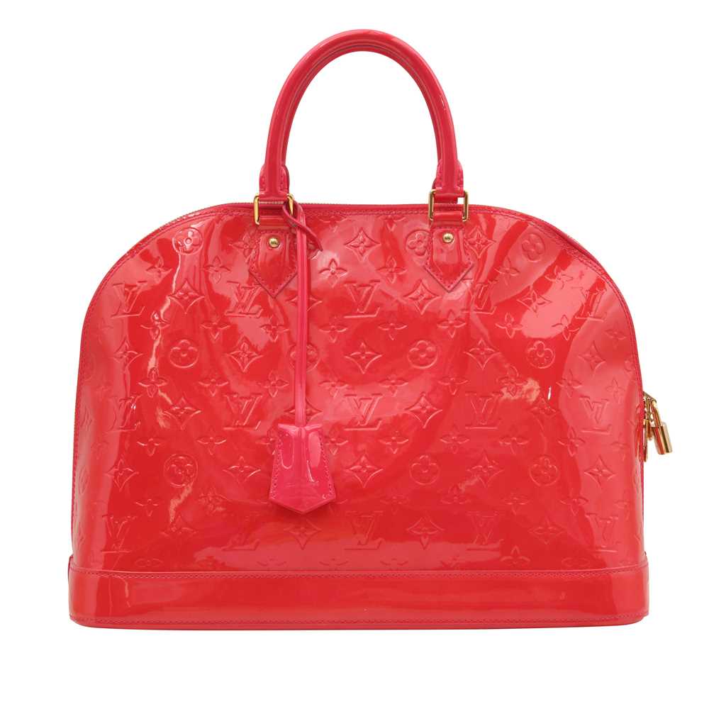 Lot 40 - Louis Vuitton Rose Pop Monogram Vernis Alma GM