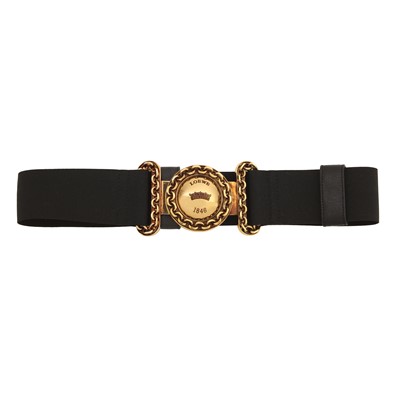 Lot 416 - Loewe Black Stretch '1846' Interlocking Belt