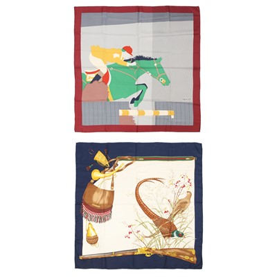 Lot 387 - Gucci Two Silk Scarves