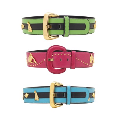 Lot 359 - Escada Belts Set of Three - Size 36 & 38