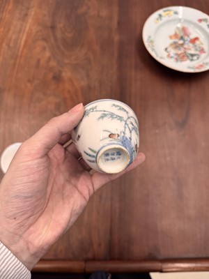 Lot 66 - Two Chinese doucai 'bamboo' cups, Qing dynasty, Guangxu period