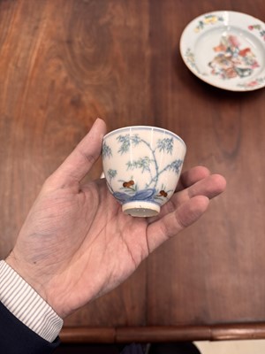 Lot 66 - Two Chinese doucai 'bamboo' cups, Qing dynasty, Guangxu period