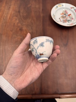Lot 66 - Two Chinese doucai 'bamboo' cups, Qing dynasty, Guangxu period