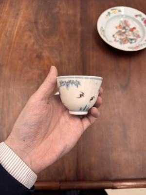 Lot 66 - Two Chinese doucai 'bamboo' cups, Qing dynasty, Guangxu period