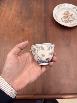 Lot 66 - Two Chinese doucai 'bamboo' cups, Qing dynasty, Guangxu period