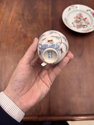 Lot 66 - Two Chinese doucai 'bamboo' cups, Qing dynasty, Guangxu period