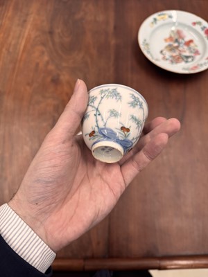 Lot 66 - Two Chinese doucai 'bamboo' cups, Qing dynasty, Guangxu period