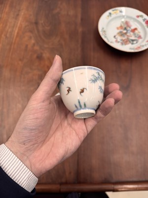 Lot 66 - Two Chinese doucai 'bamboo' cups, Qing dynasty, Guangxu period