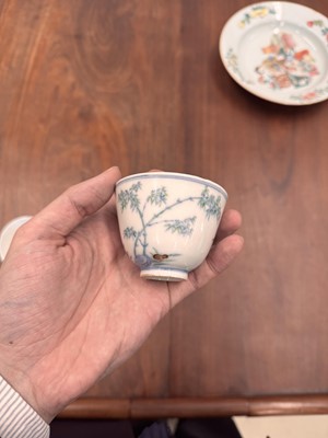 Lot 66 - Two Chinese doucai 'bamboo' cups, Qing dynasty, Guangxu period
