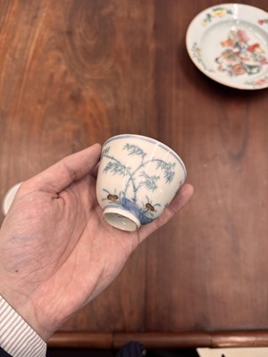 Lot 66 - Two Chinese doucai 'bamboo' cups, Qing dynasty, Guangxu period
