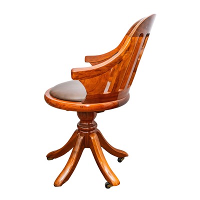 Lot 31 - Starbay campaign style desk and captain's chair, contemporary