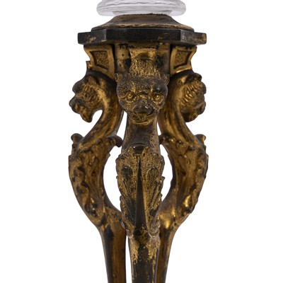 Lot 86 - A pair of French gilt metal and cut glass tazzas