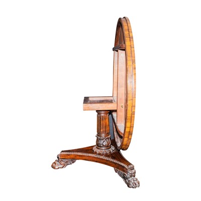 Lot 15 - William IV rosewood tilt top loo table