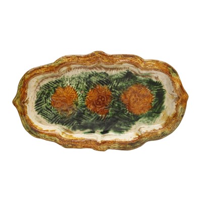 Lot 289 - A Chinese sancai-glazed quatrefoil dish, Liao dynasty