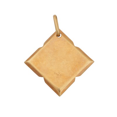 Lot 90 - A square pendant