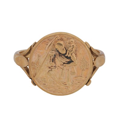 Lot 86 - A Saint Christopher ring, circa 1970