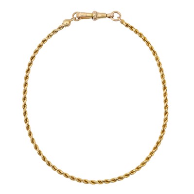 Lot 109 - An ankle chain
