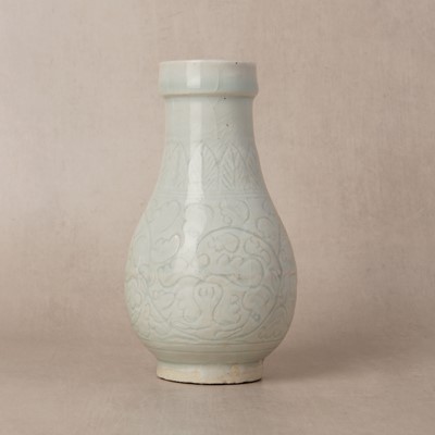 Lot 454 - A Chinese Qingbai 'floral scroll' vase, Song dynasty