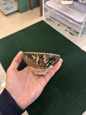 Lot 458 - A Chinese Jizhou 'tortoiseshell' bowl, Song dynasty bowl