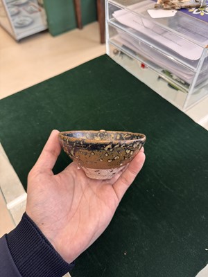 Lot 458 - A Chinese Jizhou 'tortoiseshell' bowl, Song dynasty bowl