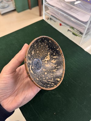 Lot 458 - A Chinese Jizhou 'tortoiseshell' bowl, Song dynasty bowl