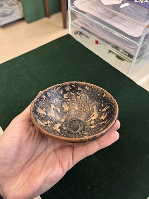 Lot 458 - A Chinese Jizhou 'tortoiseshell' bowl, Song dynasty bowl