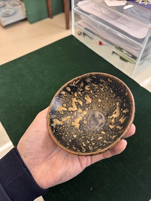Lot 458 - A Chinese Jizhou 'tortoiseshell' bowl, Song dynasty bowl