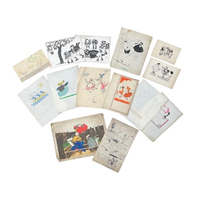 Lot 218 - Sandys (Ruth) A collection of 66 illustrations and working designs