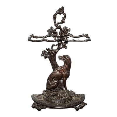 Lot 428 - A late Victorian cast iron stick stand